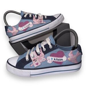 Vintage Kitson LA Prima Donna Casual Sneakers Blue / Pink 34502 Women's 6